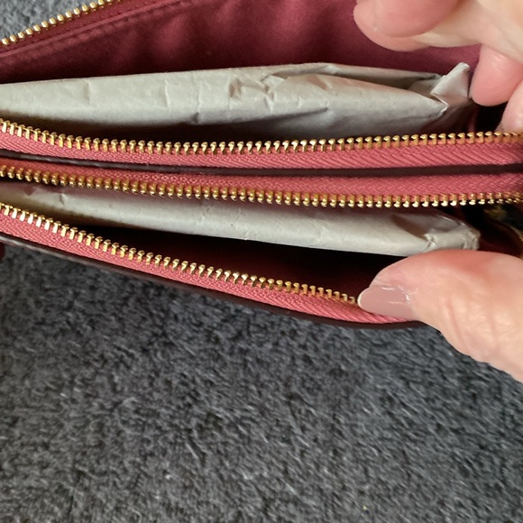 NWT COACH Double Corner Zip Wristlet - Picture 7 of 11
